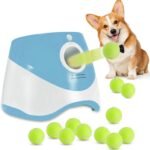 Automatic Dog Ball Thrower Launcher with 12 PCS Tennis Balls,Thrower Distance 10-30ft, Interactive Fetch Machine Toy for Small Dogs (Blue Ball Launcher) - Image 2