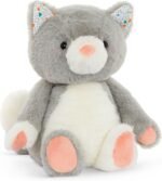 B. Toys – 12-Inch Plush Cat – Stuffed Animal – Super Soft Kitten – Gray & White – 12-Inch – Washable – Baby, Toddler, Kids – Happyhues – Cloudy Cosmo – 0+ Months - Image 2
