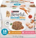 Beneful Incredibites Wet Dog Food for Small Dogs, Real Chicken & Salmon in Gravy Variety Pack - 85 g Can (12 Pack) - Image 2