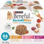 Beneful Incredibites Wet Dog Food for Small Dogs, Real Chicken & Salmon in Gravy Variety Pack - 85 g Can (24 Pack) - Image 2