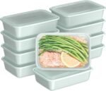 Bentgo Prep 1-Compartment Meal-Prep Containers with Custom-Fit Lids - Microwaveable, Durable, Reusable, BPA-Free, Freezer and Dishwasher Safe Food Storage Containers - 10 Trays & 10 Lids (Mint) - Image 2