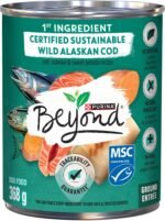 Beyond Natural Wet Dog Food, Alaskan Cod, Salmon & Sweet Potato Ground Entree - 368 g Can (12 Pack) - Image 2