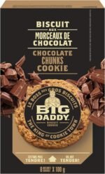 Big Daddy Chocolate Chunks Cookies, Soft & Tender Home-Baked Style Gourmet Cookies, Contains 8 Cookies (Individually Wrapped), 800g - Image 2