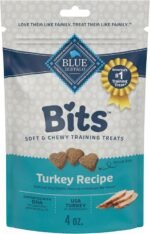 Blue Buffalo Blue Bits Natural Soft-Moist Training Dog Treats, Turkey Recipe 113g Bag, (Pack of 1) - Image 2