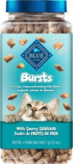 Blue Buffalo Bursts with Savory Seafood Cat Treats, 340g tub - Image 2