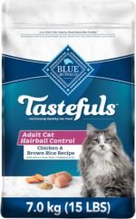 Blue Buffalo Indoor Hairball Control Natural Adult Dry Cat Food, Chicken and Brown Rice 6.8kg Bag - Large Bag, Kibble - Image 2