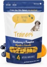Blueberry & Pumpkin Dog Treats - Healthy Puppy Training Treats Made in Canada – Low-Calorie, Vegetarian, Human-Grade – for Small, Medium & Large Dogs - Image 2