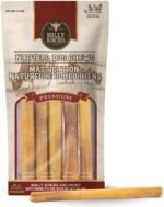 Bully Bunches Premium 6 Inch Odour-Free, Consistently Sized Bully Sticks for Small & Medium Dogs and Puppies, Long-Lasting Oral Care Chews, All-Natural Single-Ingredient Beef, No Rawhide, (5 Pack) - Image 2