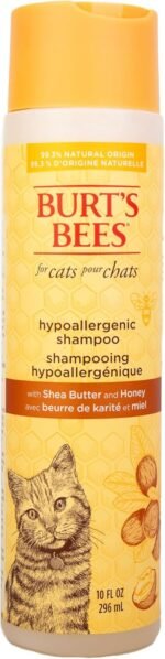 Burt's Bees for Cats Hypoallergenic Cat Shampoo with Shea Butter & Honey | Best Shampoo for Cats with Dry or Sensitive Skin | Cruelty Free, Sulfate & Paraben Free, pH Balanced for Cats - 10 Fl Oz - Image 2