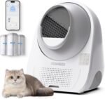 CATLINK Self Cleaning Cat Litter Box for Multiple Cats, Health Monitoring, Automatic Litter Box with APP, Triple Odor Control, Includes 60 Trash Bags, 65L Extra Large Robot, Luxury Pro-X - Image 2