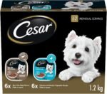 CESAR Filets in Sauce Wet Dog Food - 6 New York Strip Flavour and 6 Chicken & Garden Vegetable, 12x100g - Image 2