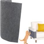 Cat Scratching Mat Scratcher Pads for Couch Protector - 78.7"x15.8" Self-Adhesive Kitten Scratcher Climbing Wall Mats, Cats Scratch Protectors for Furniture Sofa (Dark Grey) - Image 2