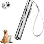 Cat Toy for Indoor Cats,Cat Toy Light Interactive Chaser Exercise,7-in-1 Pet Interactive Toy, USB Rechargeable, Puppy Training Tool,Stylish Silver Design - Image 2
