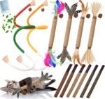 Cat Toys 12PCS Catnip Toy for Indoor Kitten Treat Cats Chew Stick for Dental Cleaning Teeth Kitten Silvervine Rope Kitty Feather Snack for for Kick Molar Scratch Self Play Interactive Boredom - Image 2