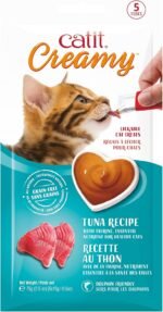 Catit Creamy Lickable Cat Treat Hydrating and Healthy Treat for Cats of All Ages - Tuna, 5-Pack - Image 2