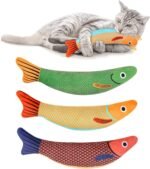 Catnip Toy, 3PCS Cat Chew Toys, Bite Resistant Catnip Toys with Bell Inside, Plush Cartoon Kitten Teething Interactive Toy for Cats - Image 2