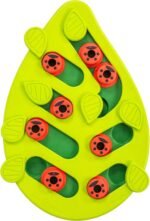 Catstages Buggin' Out Puzzle & Play, Interactive Treat Puzzle Cat Toy, Green - Image 2