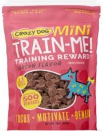 Crazy Dog Train-Me! Bacon Mini Training Reward Treats (1 Pouch), 10 Oz - Image 2