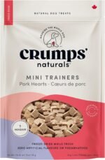 Crumps Naturals Mini Trainers Freeze Dried Pork Hearts 1.9oz, Dog Treats - Image 2