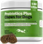 Deley Naturals Probiotics Plus Chews for Dogs - Gut Health Supplement with 5 Billion CFUs, Digestive Enzymes & Probiotics - Pumpkin Flavor Probiotic Chews for Allergies, Diarrhea & Yeast - 90 Chews - Image 2