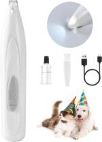Dog Paw Trimmer with LED Light, Rechargeable Cordless Electric Grooming Clippers, Low Noise Pet Hair Shaver for Small Dogs Cats Trimming Around Paws, Eyes, Ears, Face, Rump - Image 2