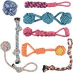 Dog Rope Toys for Aggressive Chewers,Dog Toys for Large Dogs, Dog chew Toy Set for Medium Dogs,Cotton Dog Rope Toy for Teething Chewing Playing, Resistant to Pull and Drag (Set of 8) - Image 2