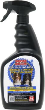 Doktor Doom “for Your Dog Only” Residual & Contact Tick & Flea Killer w/Trigger Spray, Made in Canada, 1L - Image 2