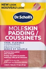 Dr. Scholl's Moleskin Plus Strips (4.13” x 3.35”,) // All-Day Pain Relief and Protection from Shoe Friction with Soft Padding That Conforms to the Foot and Can Be Cut To Any Size - Image 2