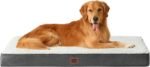 EHEYCIGA Large Dog Bed, Orthopedic Dog Beds for Large Dogs, Washable Big Dog Mattress with Removable Cover and Non-Slip Bottom, Pet Bed with Foam, Beige - Image 2