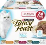 Fancy Feast Wet Cat Food, Pate Assorted Variety Pack 3 Flavours - 85 g Can (24 Pack) - Image 2