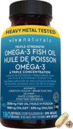 Fish Oil Omega 3 Supplements – 2500 mg High Potency Fish Oil with 1500 mg EPA & 570 mg DHA Omega 3 Fatty Acids in rTG Form for Better Absorption, No Fishy Aftertaste, IFOS Certified, 180 Softgels - Image 2