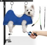 Foldable Dog Grooming Arm with Clamp: Adjustable Height 66cm-102cm, Dog Grooming Table Arm with Hammock and No-Sit Holder, Grooming Restraint for Small Medium Dogs at Home or Salon - Image 2