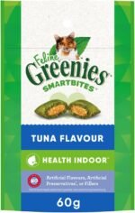 GREENIES FELINE SMARTBITES Cat Treats Healthy Indoor Natural Dental Care, Tuna Flavour, 2.1oz Pouch - Image 2