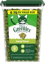 GREENIES Feline Cat Treats Natural Dental Care, Catnip Flavour, 9.75oz. Tub - Image 2