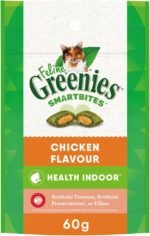 GREENIES Feline SMARTBITES Cat Treats Natural Dental Care, Chicken Flavour, 2.1oz Pouch - Image 2