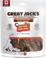 Great Jack’s Dog Treats Pouch Beef Jerky Sticks Air-Dried Fully Digestible Dog Food Snacks with Single Ingredient Made in Canada for Your Furry Friends, 198g - Image 2
