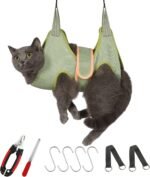 Guzekier Dog Grooming Hammock Harness for Cats and Small Dogs, Groming tabel for Dog, Dog Grooming Sling, Pet Grooming Supplies Kit with Nail Clippers/Trimmer, Nail File,… - Image 2