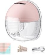 Hands Free Breast Pump, Wearable Electric Breast Pump, for Breastfeeding with 24mm Double-Sealed Flange, 3 Modes & 12 Levels,Smart Display, Low Noise (1PACK) - Image 2