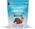 Healthybud Mini Training Treats for Dogs – Soft, Low-Calorie Beef Liver Training Treats for Puppies & Small Dogs – Superfood Ingredients: Reishi, Lion’s Mane, Salmon Oil – Made in Canada (6.5oz) Beef - Image 2