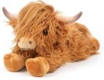 Highland Cow Stuffed Animals, Microwavable Stuffed Animal Adorable Fluffy Cow Plush for Warmth Comfort, Heatable Coolable Lavender Scent Cow Toys, Cute Soft Plushie Highland Cattle Gift for Kids Adult - Image 2