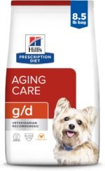 Hill's Prescription Diet g/d Aging Care Chicken Flavor Dry Dog Food, Veterinary Diet, 8.5 lb. Bag (Packaging May Vary) - Image 2