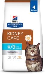 Hill's Prescription Diet k/d Early Support Kidney Care Chicken Flavor Dry Cat Food, Veterinary Diet, 4 lb. Bag - Image 2