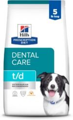 Hill's Prescription Diet t/d Dental Care Chicken Flavor Dry Dog Food, Veterinary Diet, 5 lb. Bag (Packaging May Vary) - Image 2