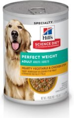Hill's Science Diet Adult Perfect Weight Vegetable & Chicken Stew Canned Dog Food for healthy weight, 12.5 oz, 12 Pack - Image 2