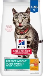 Hill's Science Diet Dry Cat Food, Adult, Perfect Weight for Healthy Weight & Weight Management, Chicken Recipe, 3 lb Bag - Image 2