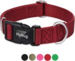 Hyhug Pets Classic Regular Comfortable and Sturdy Nylon Dog Collar - Solid Color,Easy to Get On&Off. (Large, Red) - Image 2