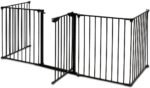 Inspirer Studio 5,6,8 Panel Heavy Duty Metal Gate Pet Fence Safe Fence Barrier (Black, 5 Panel) - Image 2