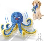 Interactive Dog Toys Octopus,Durable Automatic Jumping Dog Toy to Keep Them Busy,Squeaky Moving Tug of War Doggie Toy,USB Rechargeable Puppy Toys - Image 2