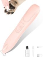KIKETECH Cordless Paw Trimmer - LED Low Noise 2 Speed Dog Clippers for Grooming, USB Rechargeable Small Area Shaver for Cats Hair Around Paws, Eyes, Ears, Face, Rump, Pink - Image 2