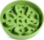 LE TAUCI Slow Feeder Dog Bowls Ceramic, 3 Cups Slow Feeding Dog Bowl Medium Large Breed, Maze Dog Bowl for Fast Eaters, Dog Dishes to Slow Down Eating, Puzzle Dog Food Bowl, Clover Green - Image 2